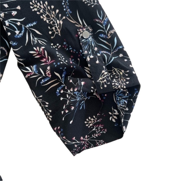 Dex Black Floral Dress - Size XS - Picture 4 of 5